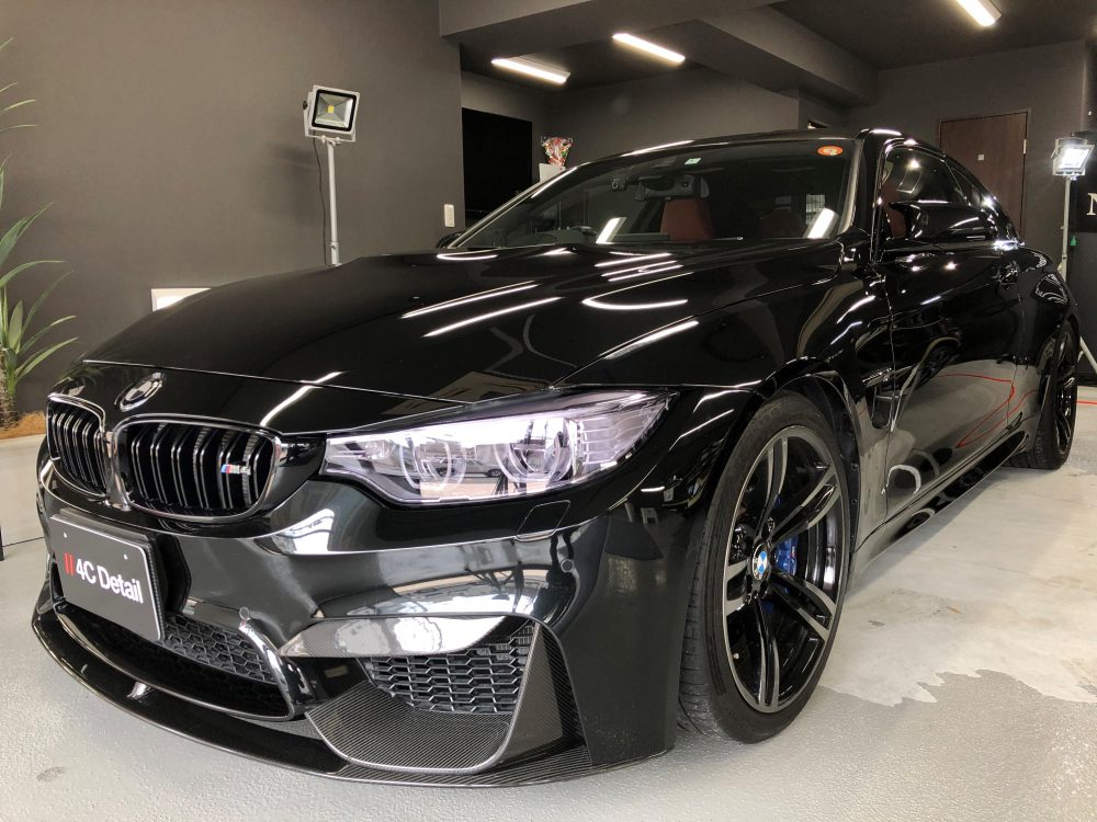 BMW M4 ヘッドライトプロテクション　施工済